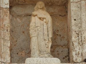 Santa Bárbara en el Arco Conjuradero de Villegas